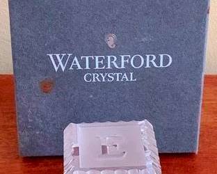 267 - Waterford Crystal Block Paperweight w/ Box