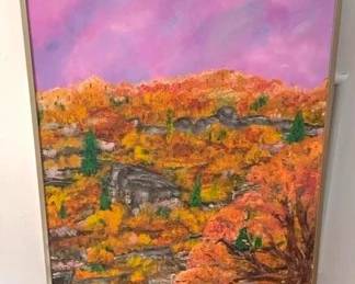 112 - Oil on Canvas Painting 40.5 x 22