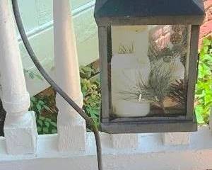 48 - Standing Candle Lantern 37" Tall