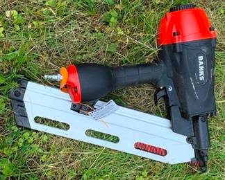 701 - Banks Nail Gun 10" You are buying a used as-is electric/electronic item. We do not guarantee all components are present, and if it is not expressly stated, it is untested.