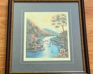 161 - Swimming Hole Signed & Numbered Print #8/25 16 x 14