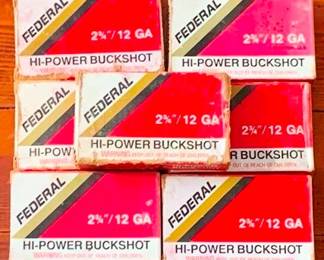 241 - 7 Federal 12 ga Buckshot Boxes