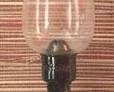 179 - Ruby Red Oil Lamp 17"