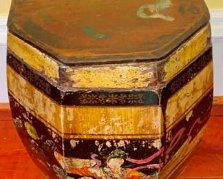 454 - Asian Storage Stool 17 x 12 x 12