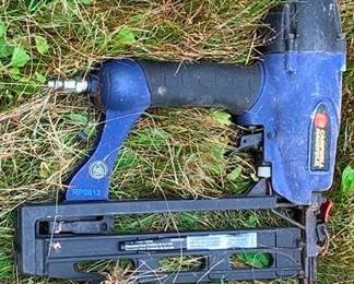 698 - Campbell Hausfeld Nail Gun 12" You are buying a used as-is electric/electronic item. We do not guarantee all components are present, and if it is not expressly stated, it is untested.