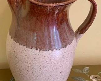 152 - Signed Pottery Pitcher 9"
