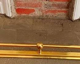 528 - Brass Fire Fender 4 x 22 x 14