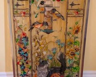 84 - Stained Glass Window 41 x 21