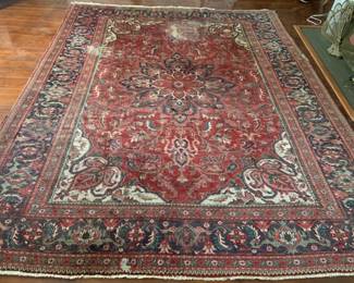 44 - Persian Heriz Wool Rug 12 x 9.3