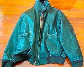 456 - US Navy Leather Bomber Jacket sz 3XL