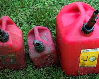658 - 3 Gas Cans
