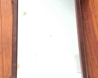 113 - Chippendale Mahogany Wall Mirror as is, 52 x 24