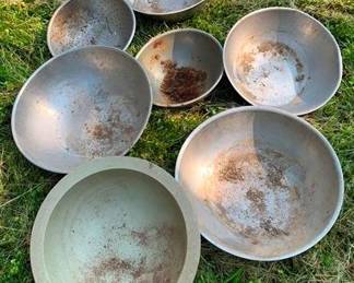 616 - Group Metal Bowls