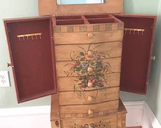 20 - Decorative Jewelry Armoire 42 x 22 x 13