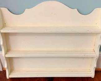 272 - Painted Wall Shelf 32 x 34 x 4