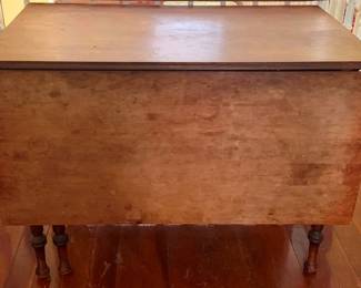 65 - Vintage Drop Side Table w/ Drawer 31 x 42 x 26