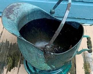 429 - Metal Coal Bucket 12 x 10 x 10