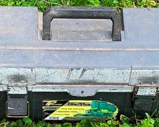 600 - Plastic Toolbox w/ Contents 12 x 20 x 12