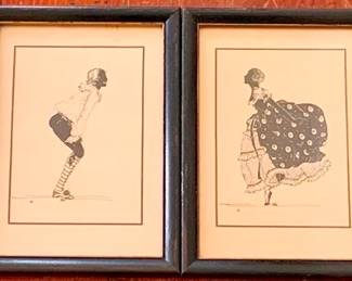 471 - Pair Framed Prints 8 x 6