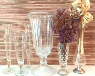 188 - Fostoria American & Other Vintage Vases