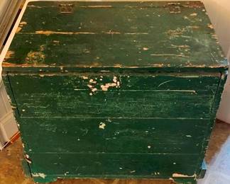 334 - Wood Storage Box 23 x 26 x 16