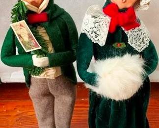 305 - 2 Byer Caroler Figurines 13"