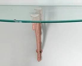 32 - Glass Top Wall Shelf 16 x 45 x 16