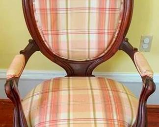 449 - Victorian Carved Parlor Chair 43 x 27 x 24