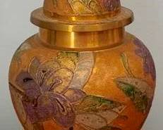 273 - Brass Ginger Jar 10"
