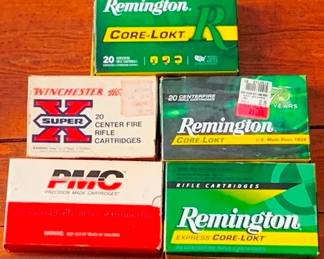 244 - 5 Boxes .270 Ammo Boxes