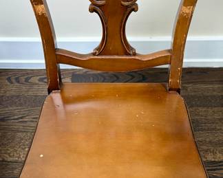 Antique Chair with the Kidney Shaped Desk