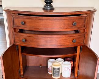 Demilune Cabinet with 2 Drawers. Perfect for entryway!