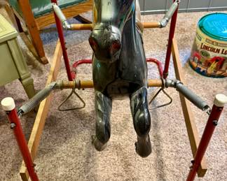 Vintage Black Beauty Rocking Horse
