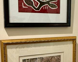2 Framed Art Pieces