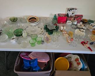 Vintage & antique glassware & barware