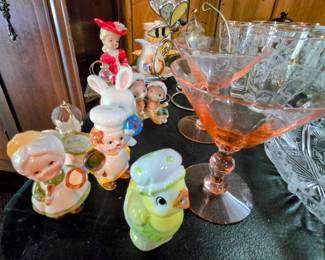 Vintage & antique glassware & barware