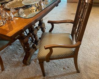 Host chair for large dining table - total seating for eight