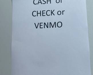 Sorry, we don't take credit cards