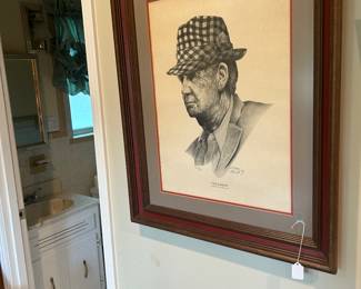 The Bear - under glass and signed by artist