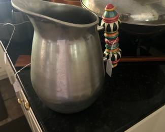 Lots of vintage cookware and casual serving pieces