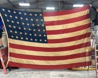 Forty-Eight Star American Flag - 14 Foot Wide and 9 Foot High