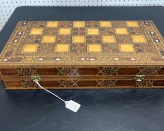 Syrian Backgammon Chess Set in Inlaid Box