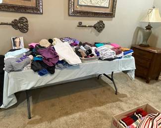 Ladies casual clothes; shorts, tanks, etc