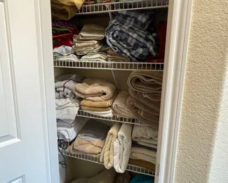 Closet full of linens