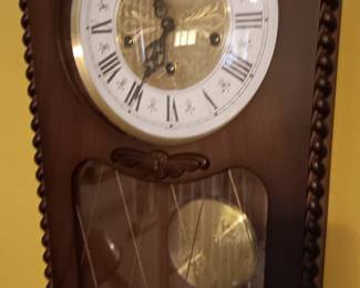 Vintage key wind wall clock, Germany $65.00