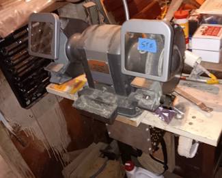 Craftsman table top double wheel electric grinder with light $65.00