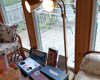 MCM style double gooseneck floor lamp $65.00