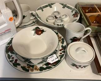 Complete set of stoneware