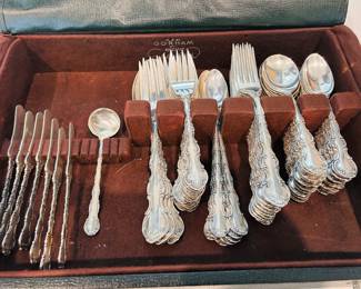 Gorham Strasbourg Sterling Silver Flatware (3488 Grams Total)