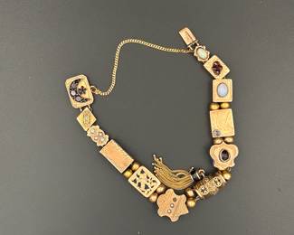 Mid-late 1800’s Mixed Metals Victorian Slide Bracelet